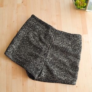 Black sparkle shorts